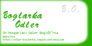 boglarka odler business card